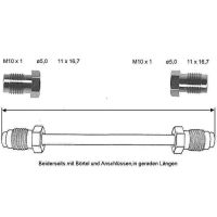Brake pipe 3450 mm 10 x 1