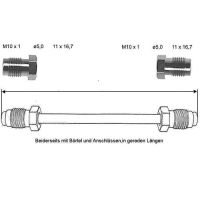 Brake pipe 3600 mm 10 x 1