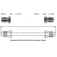 Brake pipe 3700 mm 10 x 1