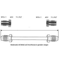 Brake pipe 4350 mm 10 x 1