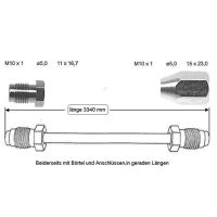 Brake pipe 3340 mm rear right centre