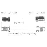 Brake pipe 1780 mm left ABS
