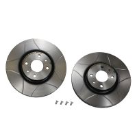 Set of sports brake discs Brembo slitted