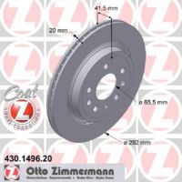 Set of sports brake discs perforated