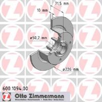 Set of sports brake discs perforated