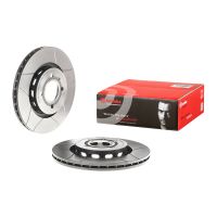 Set of sports brake discs slitted