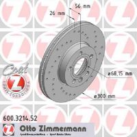 Set of sports brake discs perforated