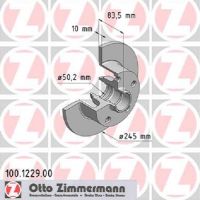 Set of perforated sports brake discs