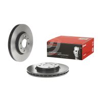 Front brake disc BREMBO coated ventilated 257.5Ø