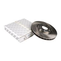 Front brake disc coated