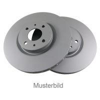 Brake disc front Zimmermann coated ventilated 305 mm Ø D=28 mm