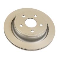 Ventilated, coated rear brake disc