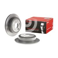 Rear brake disc coated