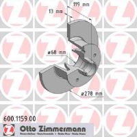 Brake disc front solid
