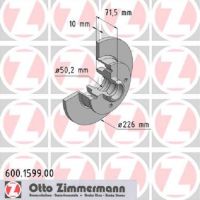 Brake disc rear solid