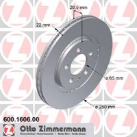Brake disc front internally ventilated