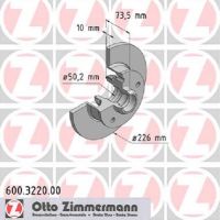 Brake disc rear solid with ABS ring