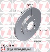 Brake disc front internally ventilated 230 Ø