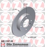 Brake disc rear 246 mm Ø