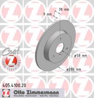 Brake disc front full 280 mm Ø X 9 mm