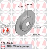 Brake disc front full 280 mm Ø X 9.7 mm