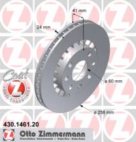 Brake disc front internally ventilated 256 Ø