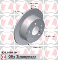 Brake disc rear 5-hole 260 mm Ø