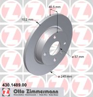 Brake disc rear full 270 mm Ø