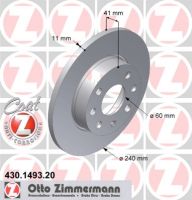 Brake disc front full 240 mm Ø