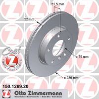 Brake disc front internally ventilated 286 mm Ø