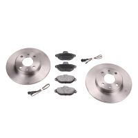 Brake disc set with brake pads front