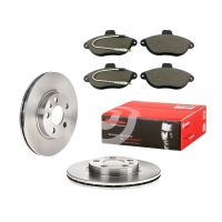 Brake disc set & brake pads v 257 Ø