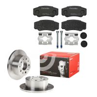 Brake disc set + brake pads rear