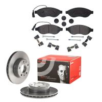 Brake disc set & brake pads front