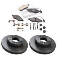Brake disc set & brake pads in front