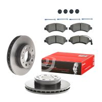 Brake disc set & brake pads front