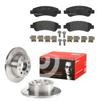 Brake disc set & brake pads rear