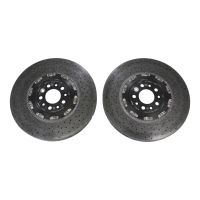 Brake disc set front carbon ceramic-matrix brake