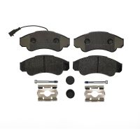 Front brake pads with Brembo accessories