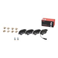 Front brake pads with accessories