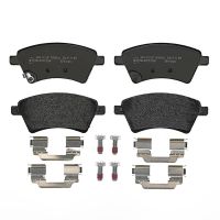 Front brake pads with Brembo accessories