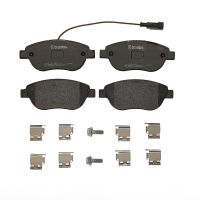 Front brake pads with Brembo accessories