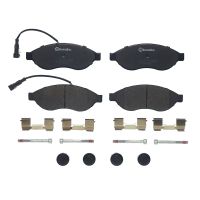 Front brake pads with accessories Brembo