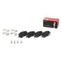 Front brake pads with Brembo accessories