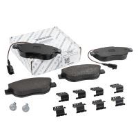 Front brake pads with accessories