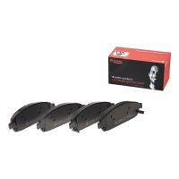 Front brake pads including wear contact