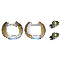 Rear brake shoe set kit with ABS Brembo