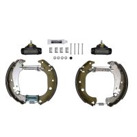 Brake shoe kit pre-mounted