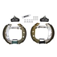 Brake shoe kit pre-mounted