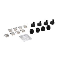 Mounting kit for disc brake pads